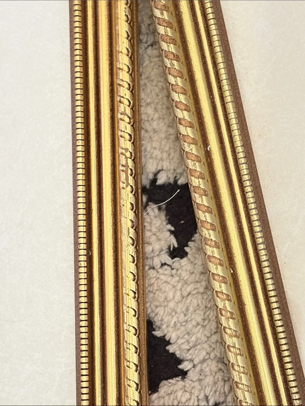 Vintage Gold Framed Cherub Wall Art Pair - Classic